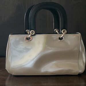 Elegant Beijo Beige and Black Handbag